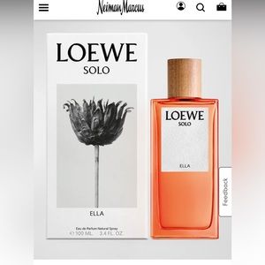 Loewe solo Ella perfume 3.4 oz